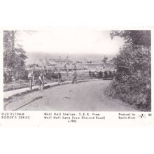 Eltham SER Well Hall Lane London Train Railway Station in 1905 Postcard