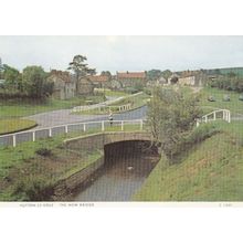 The New Bridge Hutton Le Hole Pensioner OAP Admiring New View Postcard