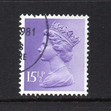 Elizabeth II - 1981 - 15½p Pale Violet (sg X948) Used