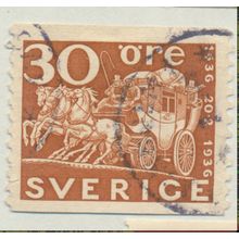 Sweden Stamp Scott #256, Used