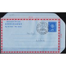 Australia. Aerogramme. 1963 10d Christmas Used