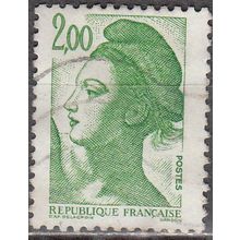 France 1987 Michel 2619A O Cote (2008) 0.50 € Liberté de Gandon