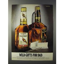 1980 Wild Turkey Bourbon Ad - Wild Gifts for Dad