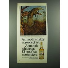 1980 Wild Turkey Bourbon Ad - Smooth Whiskey is a Work of Art