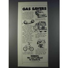 1980 U.S. Department of Energy Ad - Gas Savers