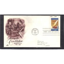 FDC Art Craft 2360 22c Constitution (Cachet-Penciled/A) CV00794