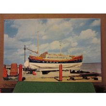 THE LIFEBOAT, ALDEBURGH, SUFFOLK. unused postcard by F W Pawsey & Sons 1973 =