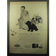 1950 Du Mont Westminster II Television Advertisement - art by Norman Rockwell