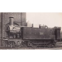 Number 1407 Driver London Metro Railway Antique Real Photo Train Postcard