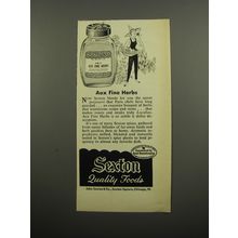 1955 Sexton 16/1 Aux Fine Herbs Advertisement