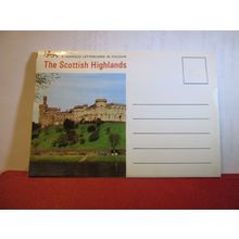 SCOTTISH HIGHLANDS, SCOTLAND unused vintage lettercard 5 views by Jarrold =