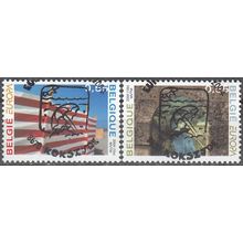 Belgique 2004 Michel 3340 - 3341 O Cote (2008) 2.20 € Europa CEPT Vacances