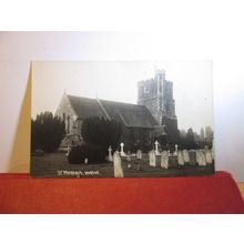 ST. MICHAEL'S CHURCH, HORTON, BERKSHIRE unused antique postcard RP =