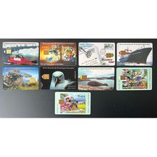 Collection 9 télécartes TAAF en bel état Dufresne Astrolabe Albatros Manchot