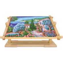 Rotated Table Embroidery Frame Stand - Adjustable Cross Stitch Scroll Frame, Bee