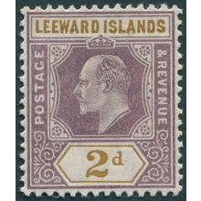 Leeward Islands 1902 2d. dull purple & ochre SG22 unused