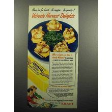 1951 Kraft Velveeta Cheese Ad - Harvest Delights