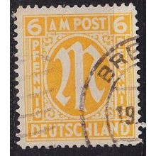 GERMANY Alliiert AmBri [1945] MiNr 0013 D ( O/used ) [02]