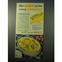 1951 Kraft Velveeta Ad - What a Helper