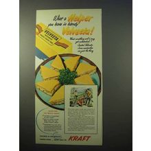1951 Kraft Velveeta Ad - What a Helper You Have