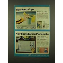1965 Scott Cups and Family Placemats Ad