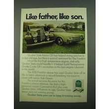1969 Quaker State Motor Oil Ad - Like Father, Like Son