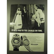 1974 Bulova Accutron 22511 & 22802 Calendar Watch Ad