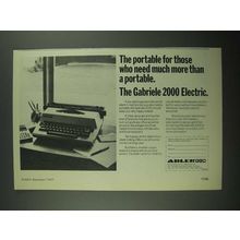 1977 Adler Gabriele 2000 Electric Typewriter Ad - Need Much More