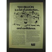 1977 Aetna Insurance Ad - $100 Billion Protection