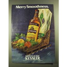 1977 Kessler Whiskey Ad - Merry Smoothness