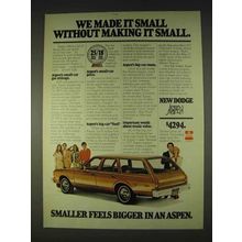 1978 Dodge Aspen Ad - We Made It Small
