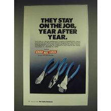 1985 Channellock Pliers Ad - They stay on the job, year after year