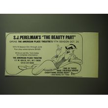 1974 The American Place Theatre Advertisement - The Beauty Part Play