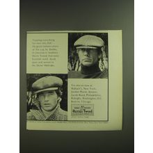 1974 Harris Tweed Dobbs Cap Ad - Topping everything for men this Fall