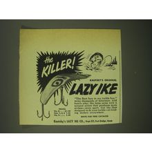 1952 Koutzky's Lazy Ike Lure Ad - The Killer!