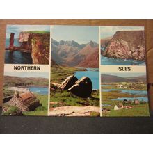 multiview, NORTHERN ISLES, SCOTLAND, unused postcard Colourmaster VGC