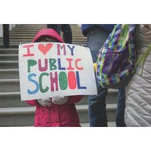 Public School Children Education Rights Protest Rally Postcard