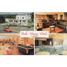 Park House Hotel Tenby Welsh 1980s Postcard