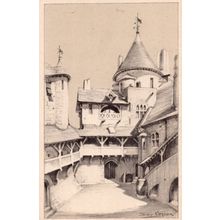 Castell Coch Welsh Well Tower Keep Tongwynlais Castle Old Postcard