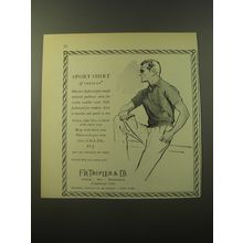 1960 F.R. Tripler & Co. Fashion Ad - Sport shirt of Creslan