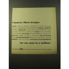 1960 Countess Mara Fashion Ad - Countess Mara Designs