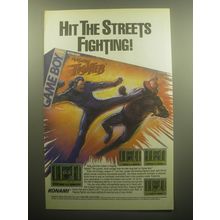 1993 Konami Raging Fighter Game Boy Video Game Advertisement