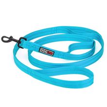 Nylon Double Ply Multi Handle Leash 1" X 6ft Dogline Blue