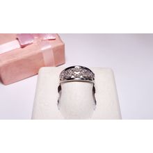 Estate .15ctw Natural Diamond 5 Hearts open bar 10Kt W/Gold Band style Ring22537