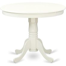 East West Furniture ANT-LWH-TP Antique Dining Room Table - a round Kitchen Table