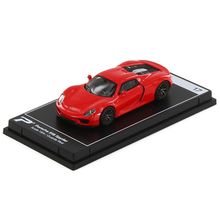 Porsche 918 Spyder Guards Red "Hypercar League Collection" 1/64 Diecast Model...