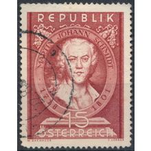150ᵗʰ Death Anniv of Schmidt - Austria 1951 - FH - MiNr 965