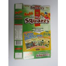 Mornflakes 2005 Cereal Box Chocollatey Squares Classic Childrens Books Offer