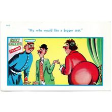 SEASIDE COMIC POSTCARD BY TROW NUMBER 11912 PUBLISHED BY BROOK PUBLISHING (4340)