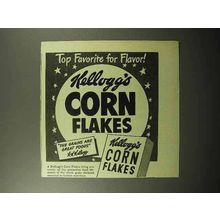 1945 Kellogg's Corn Flakes Cereal Ad - Top Favorite